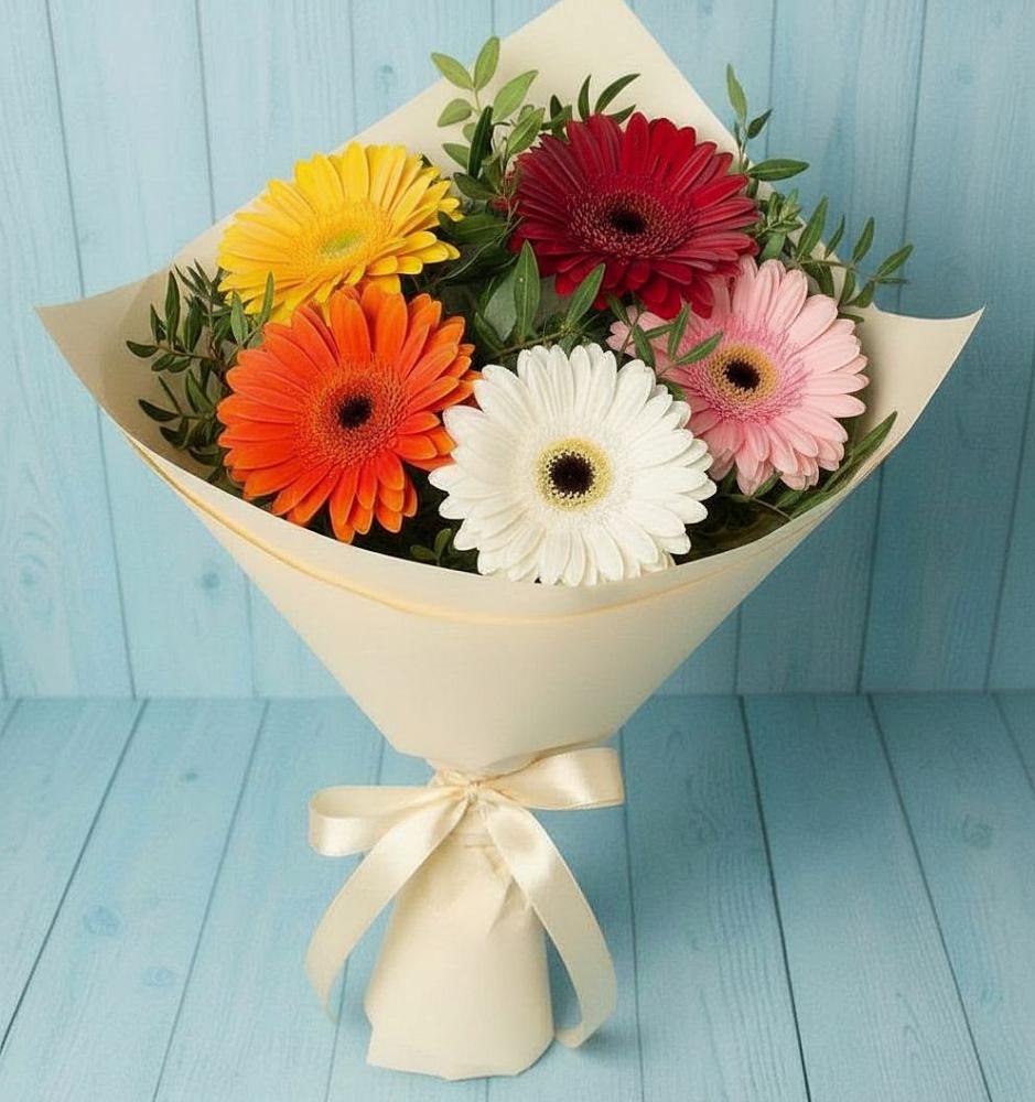 Букет цветов из: Герберы в Шаран