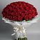 Букет 101 Красная роза Блэк Мэджик в Шаран