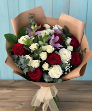 Букет цветов из:  Розы и Альстромерии в Шаран