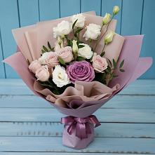 Букет цветов из:  Розы и Лизиантусы в Шаран