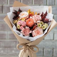 Букет цветов из:  Гвоздики, Хризантемы и Розы в Шаран