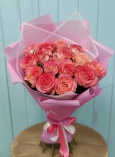 Букет 15 Розовых роз Равель в Шаран