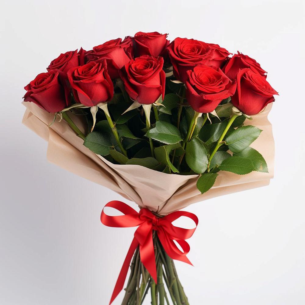 Букет 11 Красных роз Эдлесс Лав в Шаран