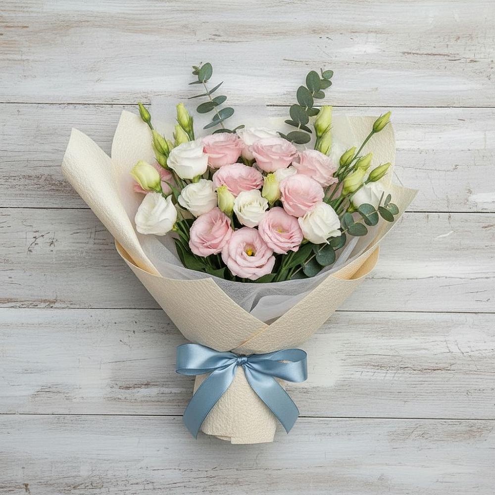 Букет цветов из: Лизиантусы в Шаран